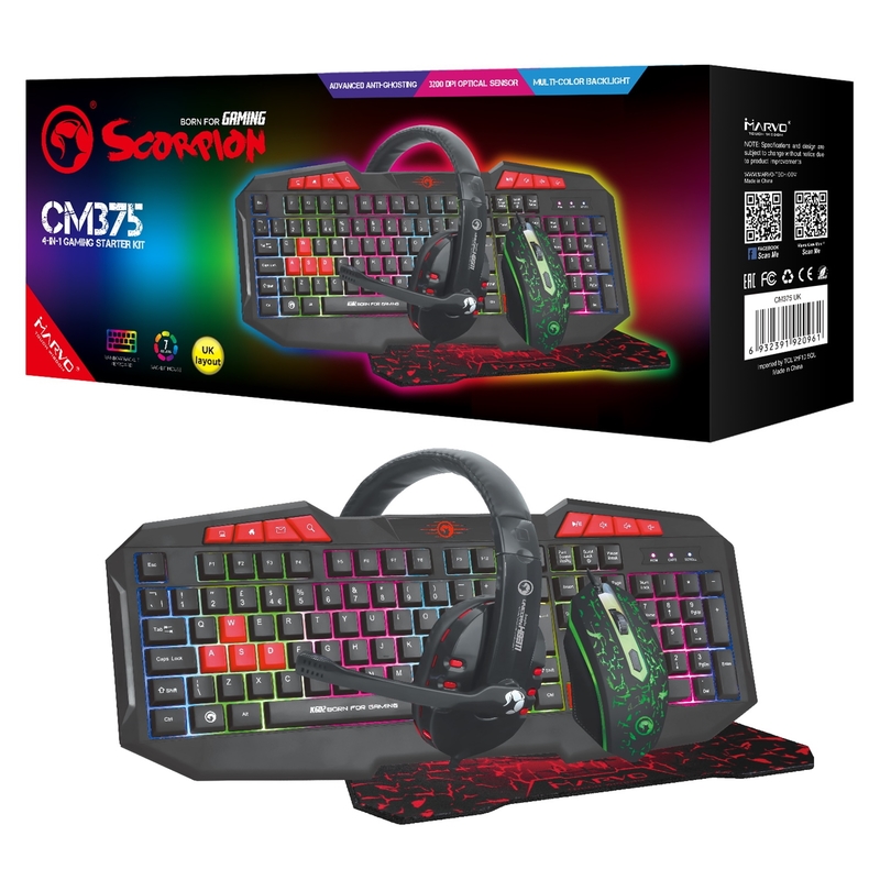 Marvo Scorpion CM375 4-in-1 Gaming Starter Kit image 1