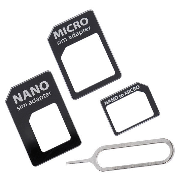 VIVANCO Sim Adapter Set, universal, incl. Sim Card Pin image 1