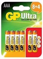 GP Batteries Ultra Alkaline AAA Card of 12