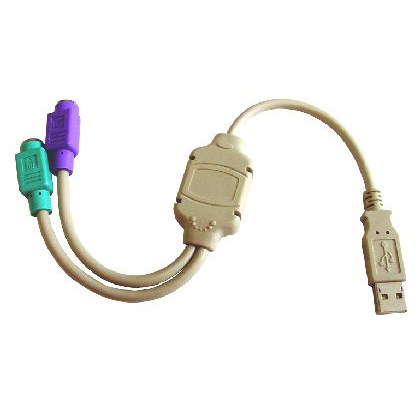 USB - 2 x PS/2  keyboard and mouse Adaptor image 1