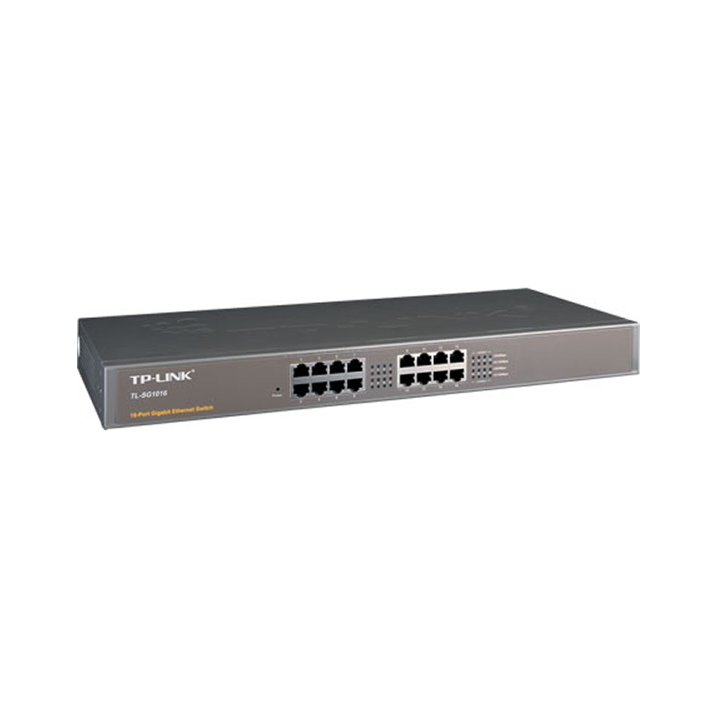 TP-LINK 16 Port Gigabit 19in Rackmount Switch image 1
