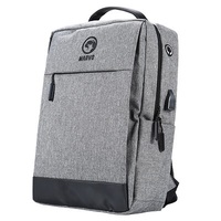 Marvo Waterproof Laptop Backpack with USB Port Grey