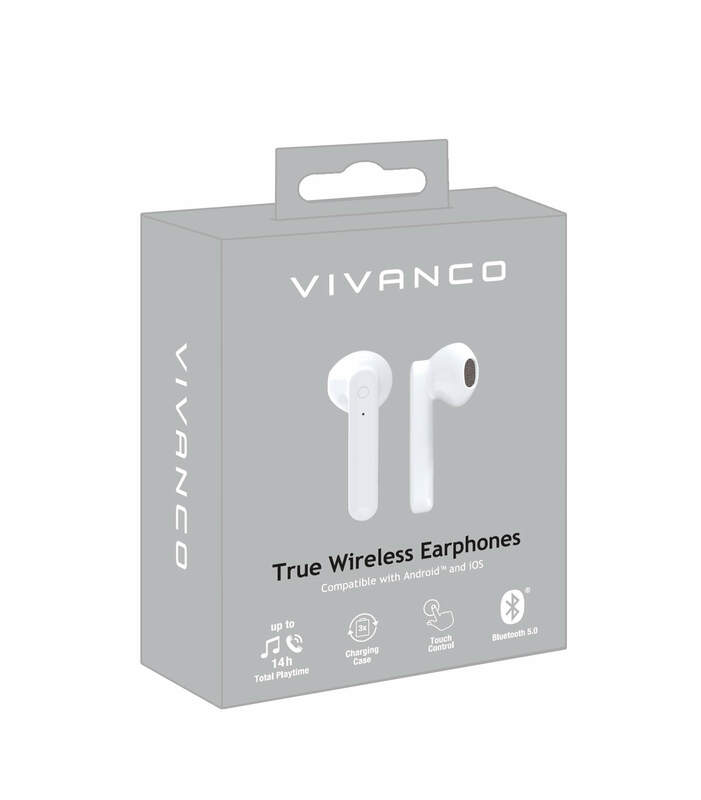 Vivanco Bluetooth® Smart Pair True Wireless Stereo Headset, white image 1