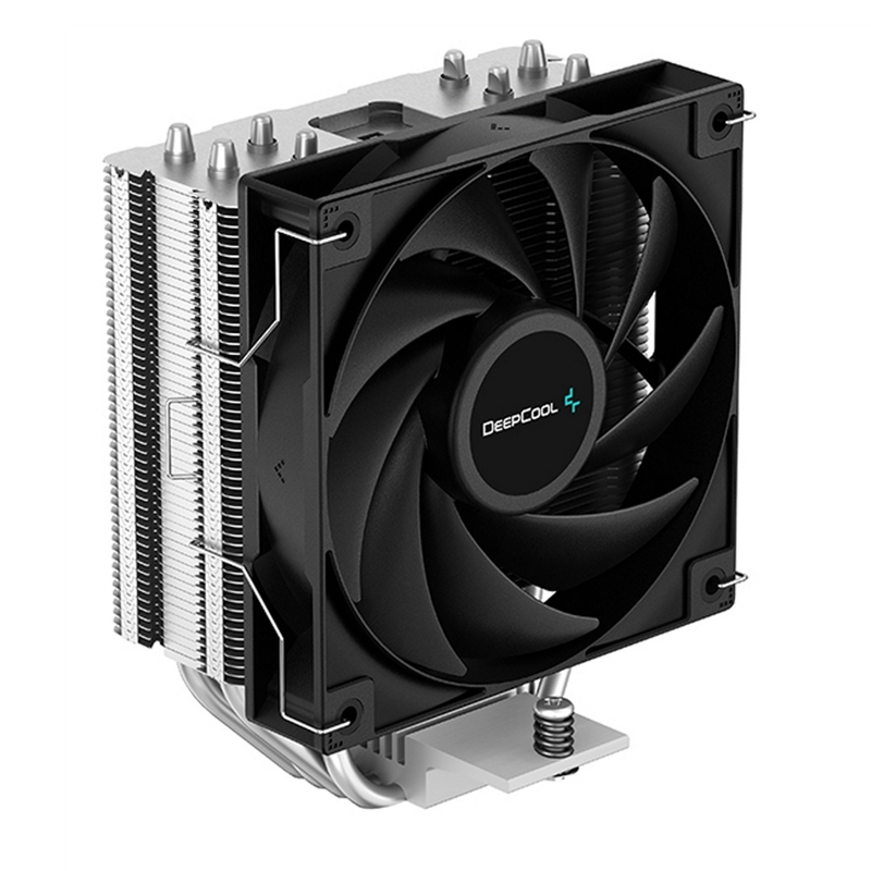 DeepCool AG400 Fan CPU Cooler, Universal Socket, High Efficiency 120mm PWM Cooling Black Fan, 220W Heat Dissipation Power, Intel LGA 1700 Bracket Included image 1
