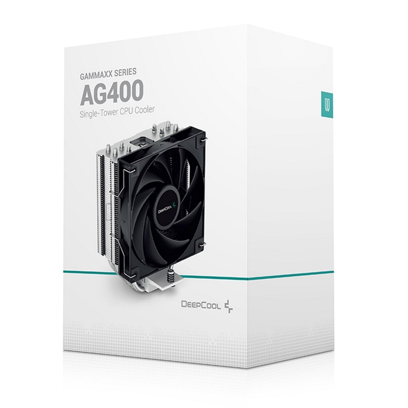 DeepCool AG400 Fan CPU Cooler, Universal Socket, High Efficiency 120mm PWM Cooling Black Fan, 220W Heat Dissipation Power, Intel LGA 1700 Bracket Included image 6