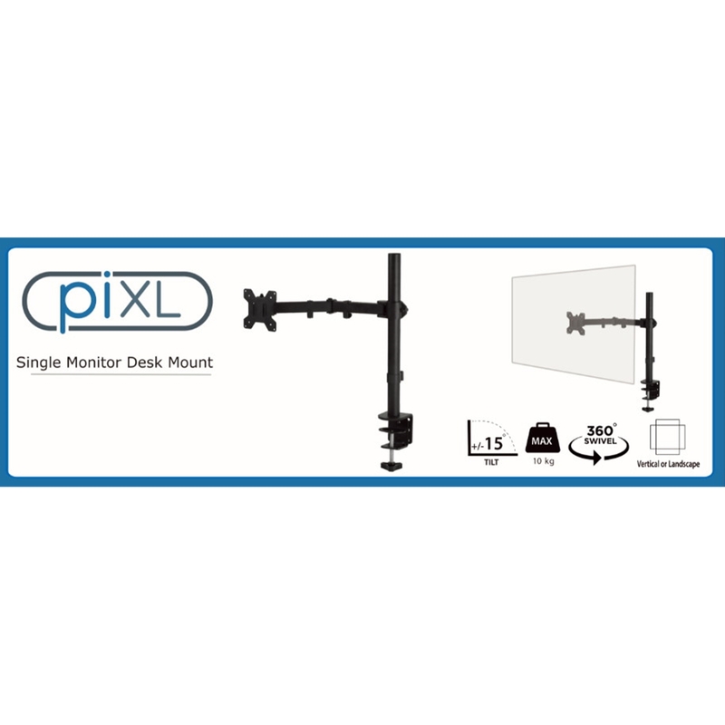 piXL Single Monitor Arm Desk Mount image 2