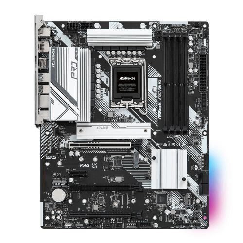 Asrock B760 PRO RS, Intel B760, 1700, ATX, 4 DDR5, HDMI, DP, eDP, 2.5G LAN, PCIe5, 3x M.2, RGB image 1