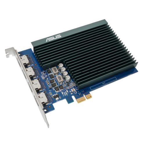 Asus GT730, 2GB DDR5, PCIe2, 4 x HDMI, 927 MHz, Passive, Single Slot image 1
