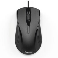 Hama MC-200 Optical 3-Button Mouse, Cabled, black