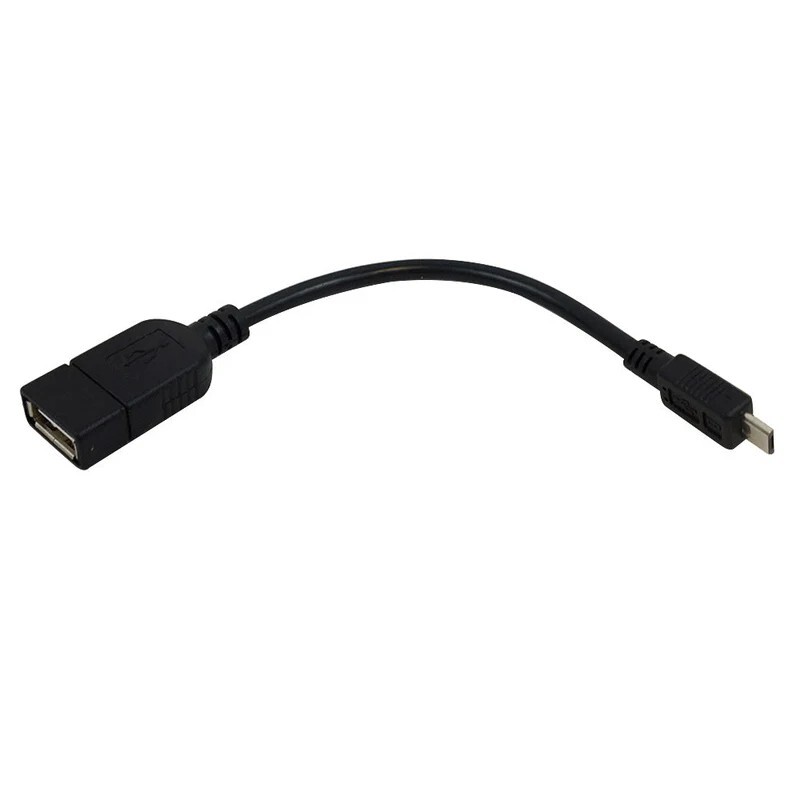 USB 2.0 A Male - Micro B Female (OTG) 14cm image 1
