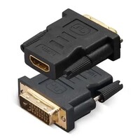 DVI-D Dual Link Male - HDMI Female Adaptor - Black