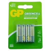 GP GREENCELL Extra Heavy Duty AAA Batteries 4 Pack