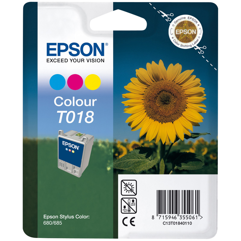Epson Original Ink T018 Multipack image 1