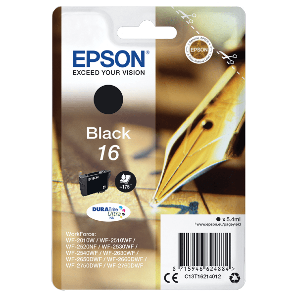 Epson Original Ink 16 Black image 1