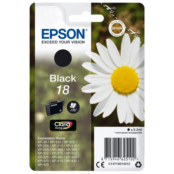 Epson Original Ink 18 Black image 1
