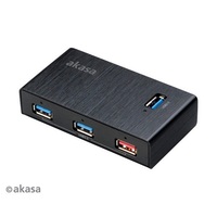 Akasa Elite 4EX AK-HB-13BKCM 4 Port Powered USB 3.0 Hub