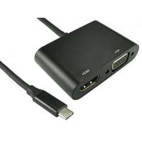 USB Type-C TO HDMI 4K 30Hz + VGA 1080p @ 60Hz Adapter