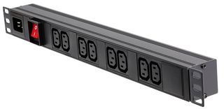 Dynamode DYNA-PDU-8WS-H-IEC-UK 1U 8 Way Horizontal 10 A Server image 1
