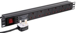 DYNAMODE DYNA-PDU-6WS-H-SP 1U 6 Way Horizontal 10 A Server image 1