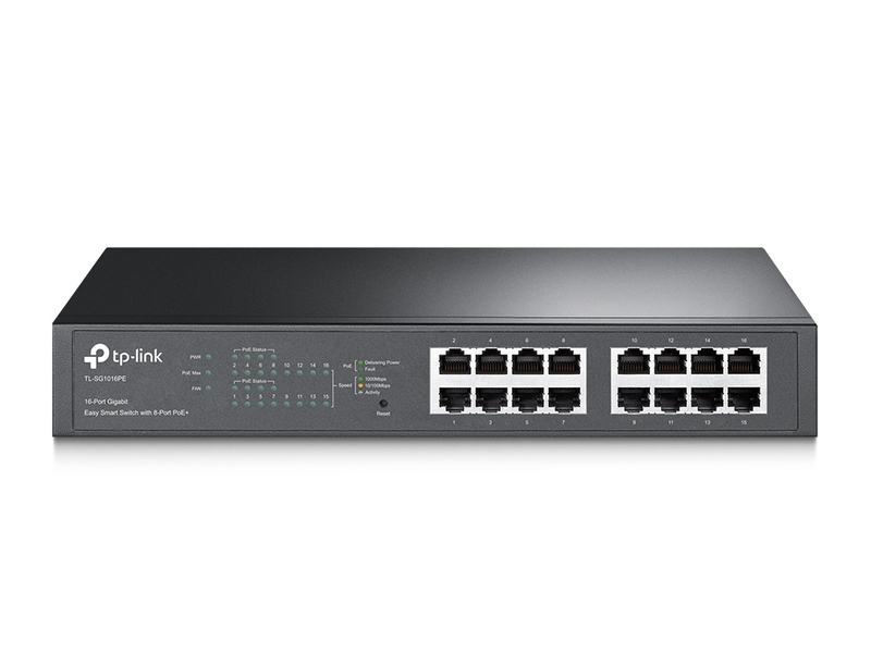 TP-Link 16-Port Gigabit Easy Smart PoE Switch with 8-Port PoE+ image 1