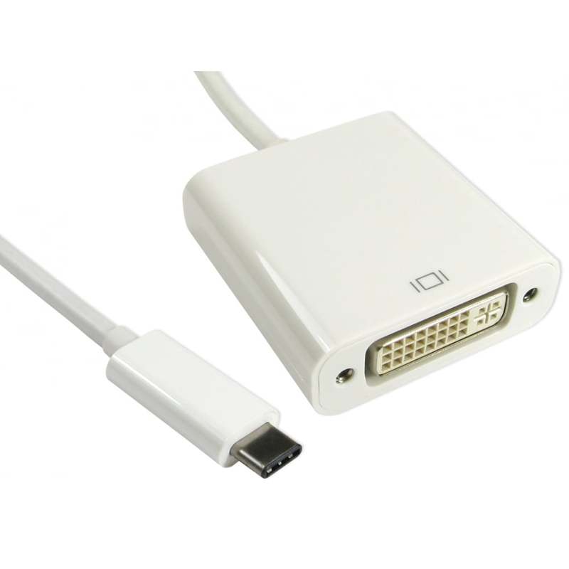 USB Type-C to DVI 15cm Leaded Adapter image 1
