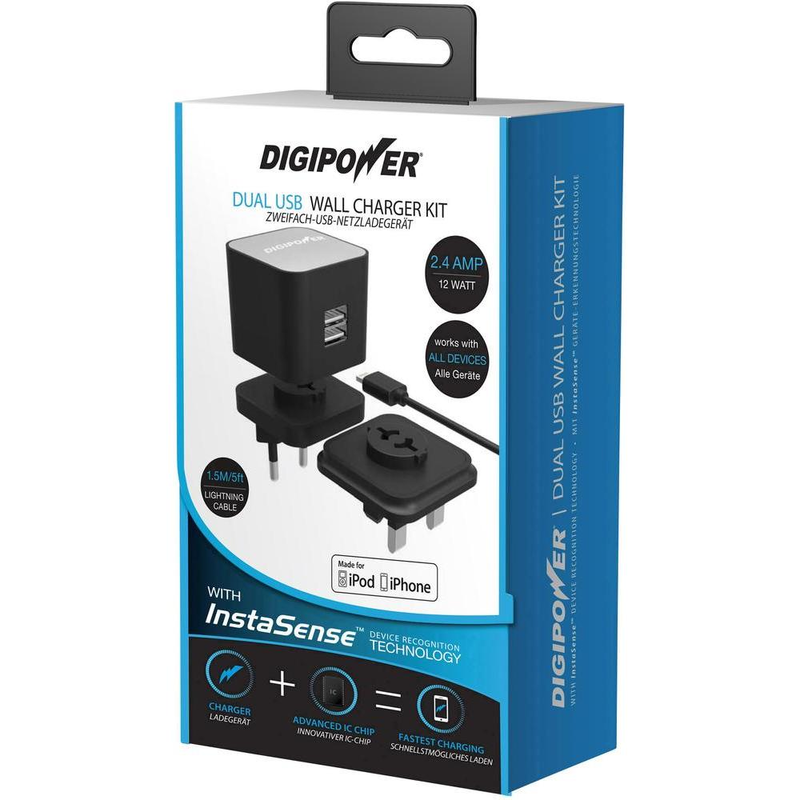 Digipower Dual USB Wall Charger Kit image 1